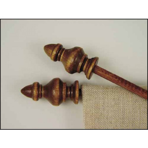 Baroque Easy to Size Wood Bellpull - 14"
