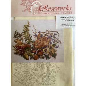 MAGIC FOREST Embroidery Panel - Roseworks