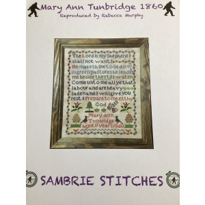 Mary Ann Tunbridge 1860 Cross Stitch Chart - Sambrie Stitches
