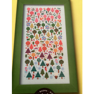 Seasons Garden Cross Stitch Chart - Una Buena Pieza