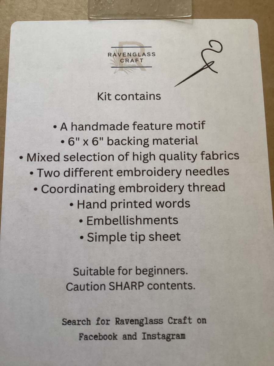Bird - Sing - Slow Stitch Kit - Ravenglass - Image 3