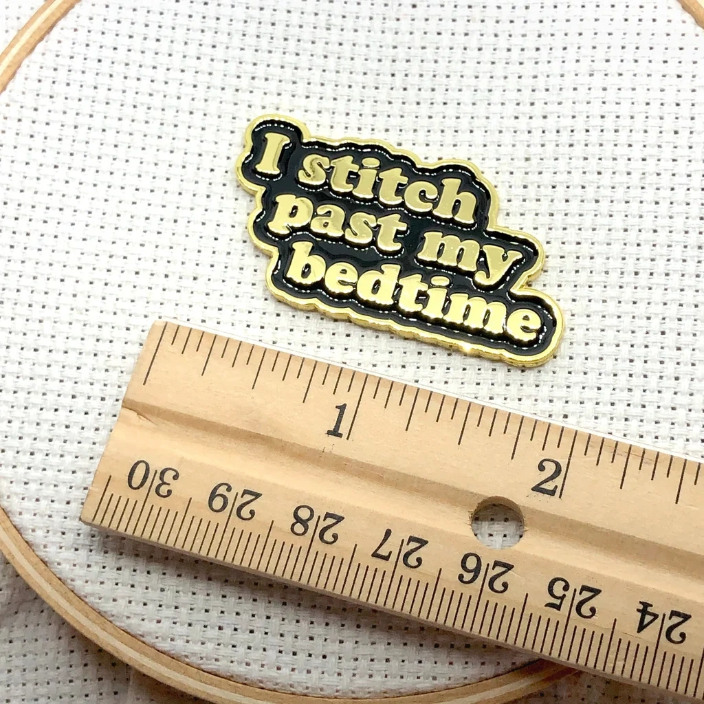 'I Stitch Past My Bedtime' Needle Minder - Snarky Crafter Designs - Image 3